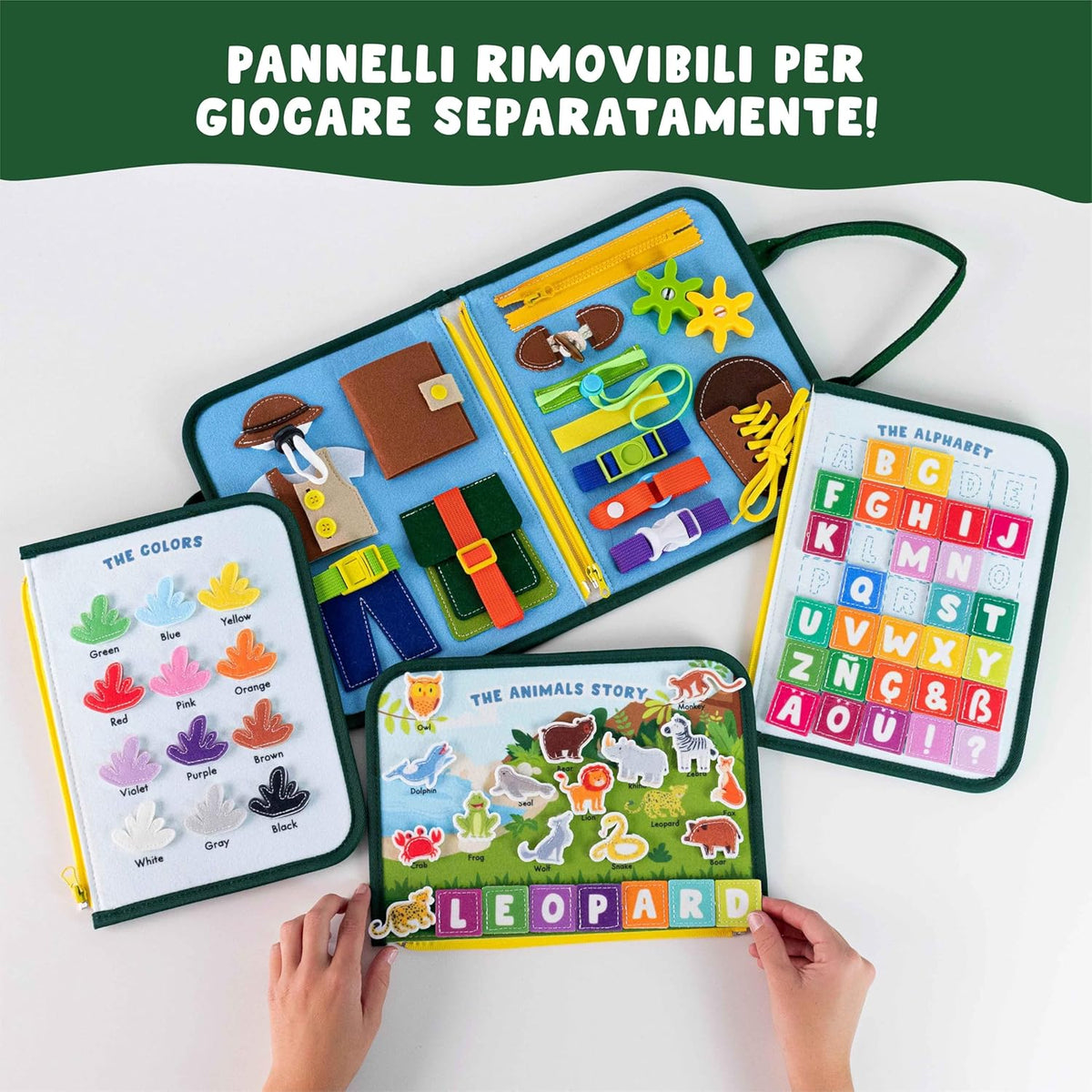 SmartPlay Busy Board Montessori – Libro Sensoriale Educativo