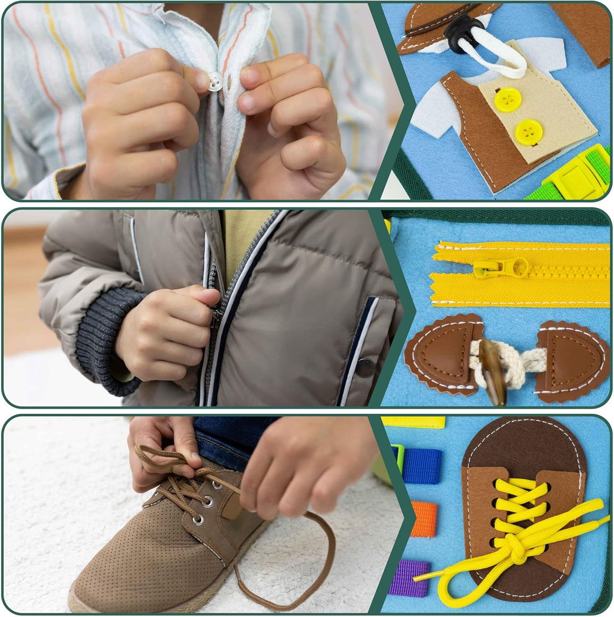 SmartPlay Busy Board Montessori – Libro Sensoriale Educativo